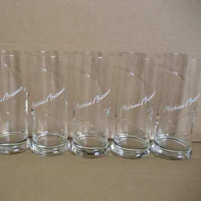Lot 6 verres " Martini Bianco " , neufs